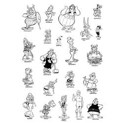 着色页: Asterix和Obelix (卡通和动画节目) #24396 - 免费可打印着色页