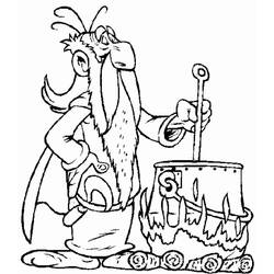 着色页: Asterix和Obelix - 免费可打印着色页