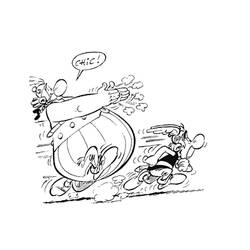 着色页: Asterix和Obelix (卡通和动画节目) #24516 - 免费可打印着色页