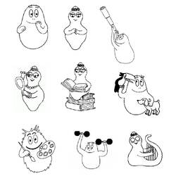 着色页: Barbapapa (卡通和动画节目) #36428 - 免费可打印着色页