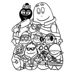 着色页: Barbapapa (卡通和动画节目) #36452 - 免费可打印着色页
