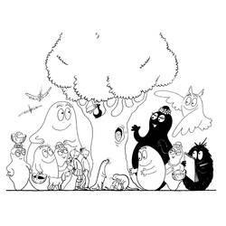 着色页: Barbapapa - 免费可打印着色页