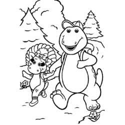 着色页: Barney和friends (卡通和动画节目) #40914 - 免费可打印着色页