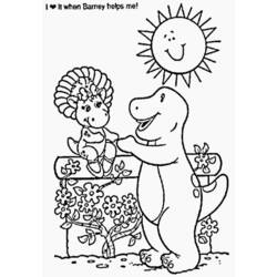 着色页: Barney和friends (卡通和动画节目) #40943 - 免费可打印着色页