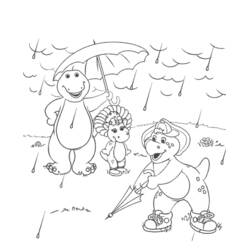 着色页: Barney和friends (卡通和动画节目) #41010 - 免费可打印着色页
