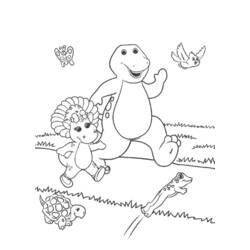 着色页: Barney和friends (卡通和动画节目) #41042 - 免费可打印着色页