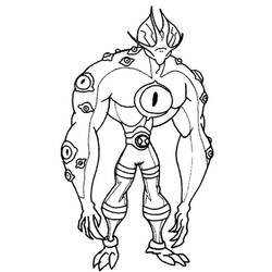 着色页: Ben 10 (卡通和动画节目) #40406 - 免费可打印着色页