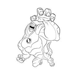 着色页: Ben 10 (卡通和动画节目) #40410 - 免费可打印着色页