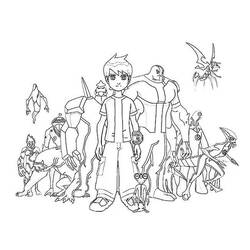 着色页: Ben 10 (卡通和动画节目) #40433 - 免费可打印着色页