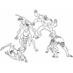 着色页: Ben 10 (卡通和动画节目) #40439 - 免费可打印着色页