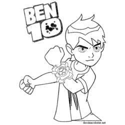 着色页: Ben 10 (卡通和动画节目) #40447 - 免费可打印着色页