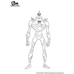 着色页: Ben 10 (卡通和动画节目) #40458 - 免费可打印着色页