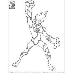 着色页: Ben 10 (卡通和动画节目) #40510 - 免费可打印着色页