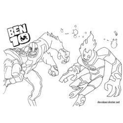 着色页: Ben 10 (卡通和动画节目) #40515 - 免费可打印着色页