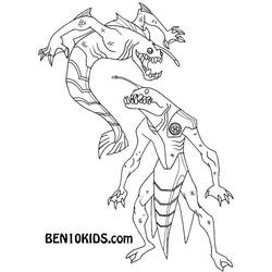 着色页: Ben 10 (卡通和动画节目) #40520 - 免费可打印着色页