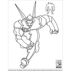 着色页: Ben 10 (卡通和动画节目) #40550 - 免费可打印着色页