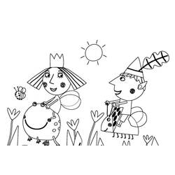 着色页: Ben和Holly's Little Kingdom (卡通和动画节目) #199118 - 免费可打印着色页