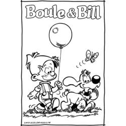 着色页: Billy和Buddy - 免费可打印着色页