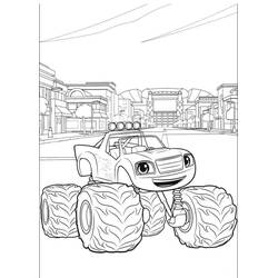 着色页: Blaze和the Monster Machines (卡通和动画节目) #199449 - 免费可打印着色页