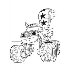 着色页: Blaze和the Monster Machines (卡通和动画节目) #199451 - 免费可打印着色页