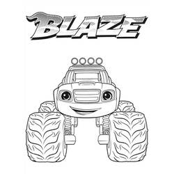 着色页: Blaze和the Monster Machines (卡通和动画节目) #199455 - 免费可打印着色页