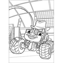 着色页: Blaze和the Monster Machines (卡通和动画节目) #199457 - 免费可打印着色页