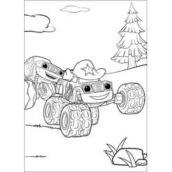 着色页: Blaze和the Monster Machines (卡通和动画节目) #199466 - 免费可打印着色页