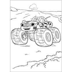 着色页: Blaze和the Monster Machines (卡通和动画节目) #199468 - 免费可打印着色页