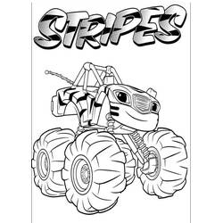 着色页: Blaze和the Monster Machines (卡通和动画节目) #199469 - 免费可打印着色页