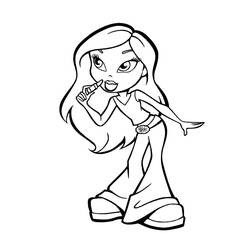 着色页: Bratz (卡通和动画节目) #32376 - 免费可打印着色页
