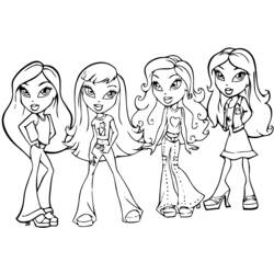 着色页: Bratz (卡通和动画节目) #32387 - 免费可打印着色页