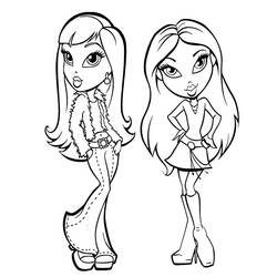 着色页: Bratz (卡通和动画节目) #32396 - 免费可打印着色页