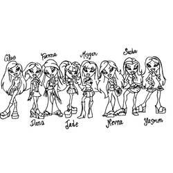 着色页: Bratz (卡通和动画节目) #32403 - 免费可打印着色页
