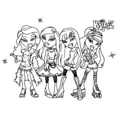 着色页: Bratz (卡通和动画节目) #32427 - 免费可打印着色页