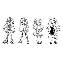 着色页: Bratz (卡通和动画节目) #32530 - 免费可打印着色页