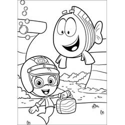着色页: Bubble Guppies (卡通和动画节目) #199368 - 免费可打印着色页