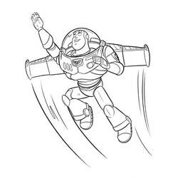 着色页: Buzz Lightyear of Star Command (卡通和动画节目) #46578 - 免费可打印着色页