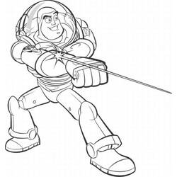 着色页: Buzz Lightyear of Star Command (卡通和动画节目) #46680 - 免费可打印着色页
