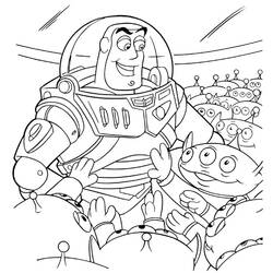 着色页: Buzz Lightyear of Star Command (卡通和动画节目) #46697 - 免费可打印着色页