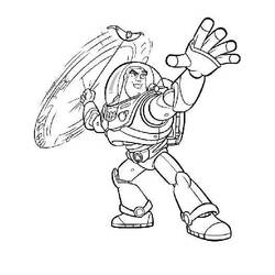 着色页: Buzz Lightyear of Star Command (卡通和动画节目) #46700 - 免费可打印着色页
