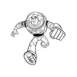 着色页: Buzz Lightyear of Star Command (卡通和动画节目) #46701 - 免费可打印着色页