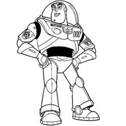 着色页: Buzz Lightyear of Star Command (卡通和动画节目) #46702 - 免费可打印着色页