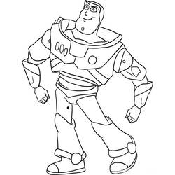 着色页: Buzz Lightyear of Star Command (卡通和动画节目) #46711 - 免费可打印着色页