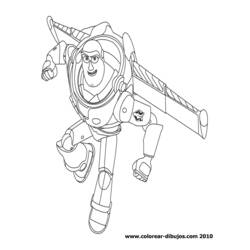 着色页: Buzz Lightyear of Star Command (卡通和动画节目) #46731 - 免费可打印着色页