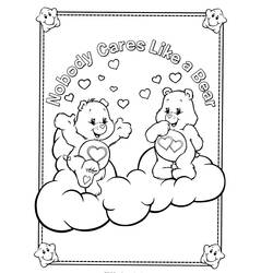 着色页: Care Bears (卡通和动画节目) #37223 - 免费可打印着色页