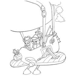 着色页: Chip和Dale for Kids (卡通和动画节目) #185796 - 免费可打印着色页
