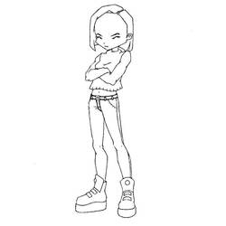 着色页: Code Lyoko (卡通和动画节目) #204638 - 免费可打印着色页