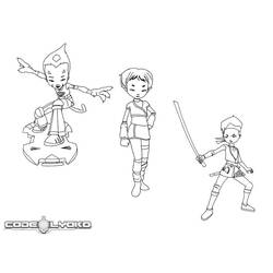 着色页: Code Lyoko (卡通和动画节目) #204643 - 免费可打印着色页