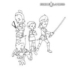 着色页: Code Lyoko (卡通和动画节目) #204644 - 免费可打印着色页