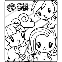 着色页: Cutie Mark Crew (卡通和动画节目) #197950 - 免费可打印着色页